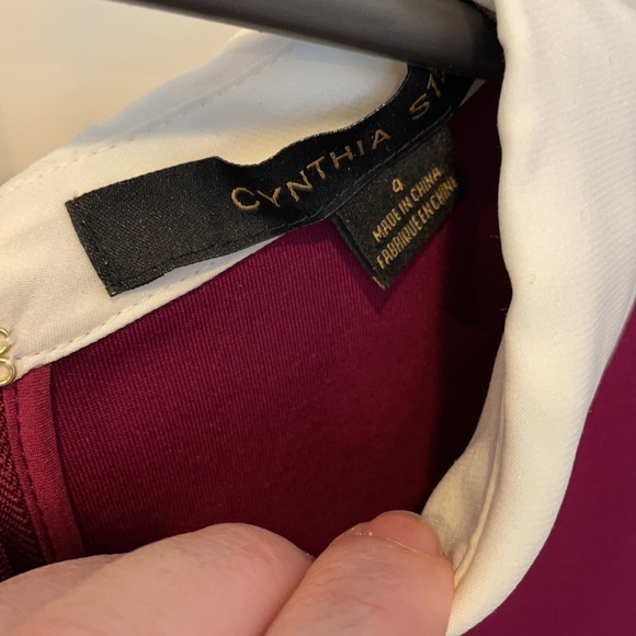 Raspberry, Cynthia Steffe “school girl” style dress. - Picture 2 of 4